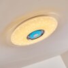 Haderup Plafondlamp LED Chroom, Wit, 1-licht, Afstandsbediening