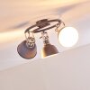 Dompierre Plafondlamp Grijs, Wit, 3-lichts
