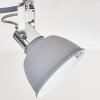 Dompierre Plafondlamp Grijs, Wit, 3-lichts
