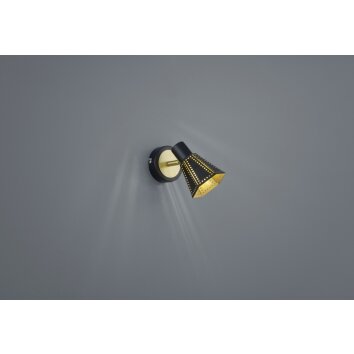 Trio HOUSTON Muurlamp Zwart, 1-licht