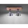 Leuchten-Direkt SAMIA Plafondlamp Hout licht, 2-lichts
