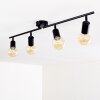 Maidford Plafondlamp Zwart, 4-lichts