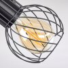 Kenia Plafondlamp Grijs, Zwart, 4-lichts