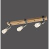 Leuchten-Direkt SLAT Plafondlamp Bruin, Hout donker, 3-lichts