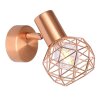 Globo XARA Muurspot Koperkleurig, 1-licht