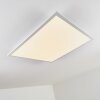 Salmi Plafondlamp LED Aluminium, Wit, 1-licht, Afstandsbediening
