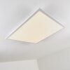 Salmi Plafondlamp LED Aluminium, Wit, 1-licht, Afstandsbediening