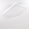 Salmi Plafondlamp LED Aluminium, Wit, 1-licht, Afstandsbediening