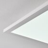 Salmi Plafondlamp LED Aluminium, Wit, 1-licht, Afstandsbediening