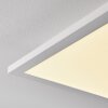 Salmi Plafondlamp LED Aluminium, Wit, 1-licht, Afstandsbediening