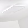 Salmi Plafondlamp LED Aluminium, Wit, 1-licht, Afstandsbediening