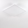 Salmi Plafondlamp LED Aluminium, Wit, 1-licht, Afstandsbediening