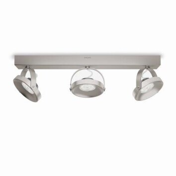 Philips Spur Plafondlamp LED roestvrij staal, 3-lichts