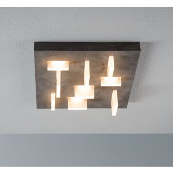 Escale Sharp Plafondlamp LED Grijs, 9-lichts