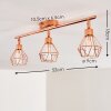 Ferrand Plafondlamp LED Koperkleurig, 3-lichts