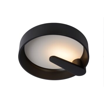 Lucide MIAMI Plafondlamp LED Zwart, 1-licht