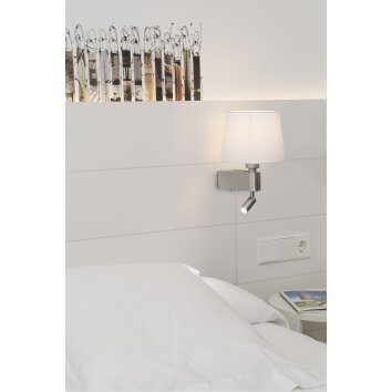 Faro Barcelona Room Muurlamp LED Nikkel mat, 1-licht