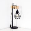 Barbengo Tafellamp Hout licht, Zwart, 1-licht