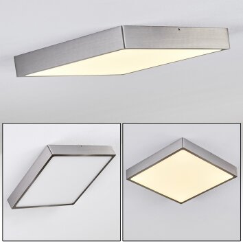 Broglen Plafondlamp LED Nikkel mat, 1-licht