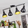Koppom Plafondlamp Zwart, 4-lichts