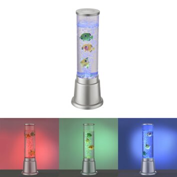 Leuchten-Direkt AVA Waterzuil LED Zilver, 1-licht, Kleurwisselaar