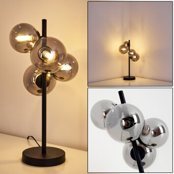 Chehalis Tafellamp LED Zwart, 4-lichts