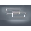 Leuchten Direkt IVEN Plafondlamp LED roestvrij staal, 2-lichts, Afstandsbediening