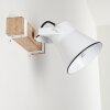 Oksbol Wandlamp Hout donker, Wit, 1-licht