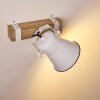 Oksbol Wandlamp Hout donker, Wit, 1-licht