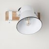 Oksbol Wandlamp Hout donker, Wit, 1-licht