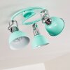 Borik Plafondlamp Groen, Wit, 3-lichts
