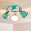 Borik Plafondlamp Groen, Wit, 3-lichts
