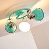 Borik Plafondlamp Groen, Wit, 3-lichts