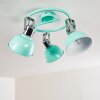 Borik Plafondlamp Groen, Wit, 3-lichts
