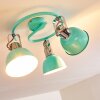 Borik Plafondlamp Groen, Wit, 3-lichts
