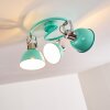 Borik Plafondlamp Groen, Wit, 3-lichts