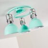 Borik Plafondlamp Groen, Wit, 3-lichts