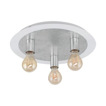 Eglo PASSANO Plafondlamp Zilver, Wit, 3-lichts