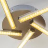 Moncton Plafondlamp LED Nikkel mat, 1-licht