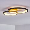 Baiyin Plafondlamp LED Zwart-Goud, 1-licht