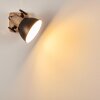 Orny Muurlamp Antraciet, Hout licht, 1-licht