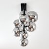 Chehalis Plafondlamp LED Zwart, 9-lichts