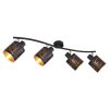 Globo TUNNO Spotlamp Zwart, 4-lichts