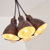 Timola Hanglamp Beige, Donkerbruin, 7-lichts