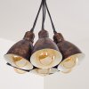 Timola Hanglamp Beige, Donkerbruin, 7-lichts