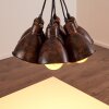 Timola Hanglamp Beige, Donkerbruin, 7-lichts