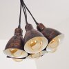 Timola Hanglamp Beige, Donkerbruin, 7-lichts