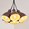 Timola Hanglamp Beige, Donkerbruin, 7-lichts