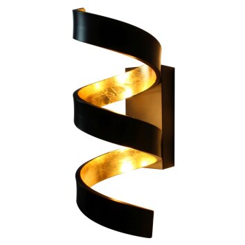 Lutec HELIX Wandlamp Goud, Zwart, 3-lichts