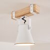 Oksbol Plafondlamp Hout licht, Wit, 1-licht
